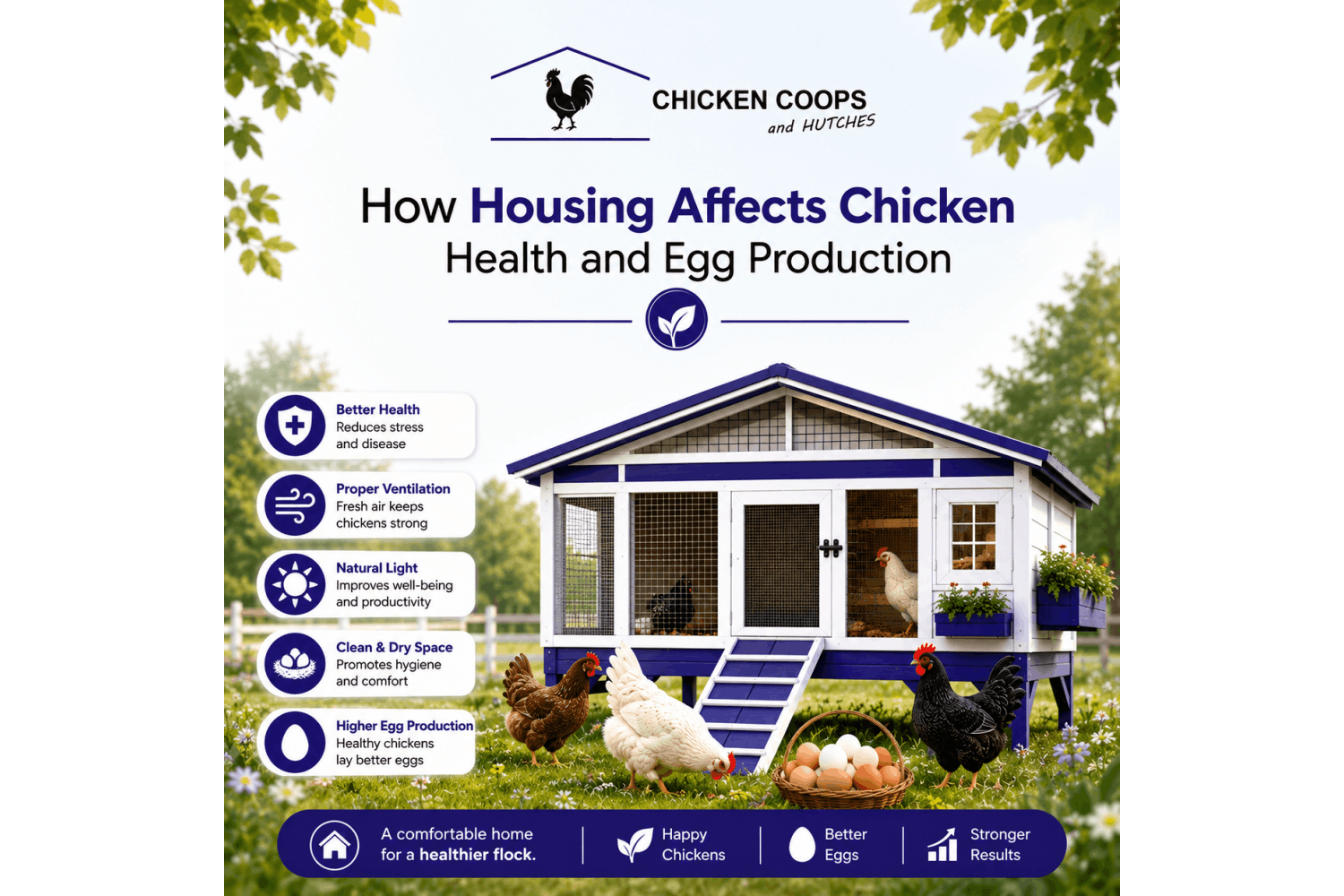How Housing Affects Chicken Health and Egg Production